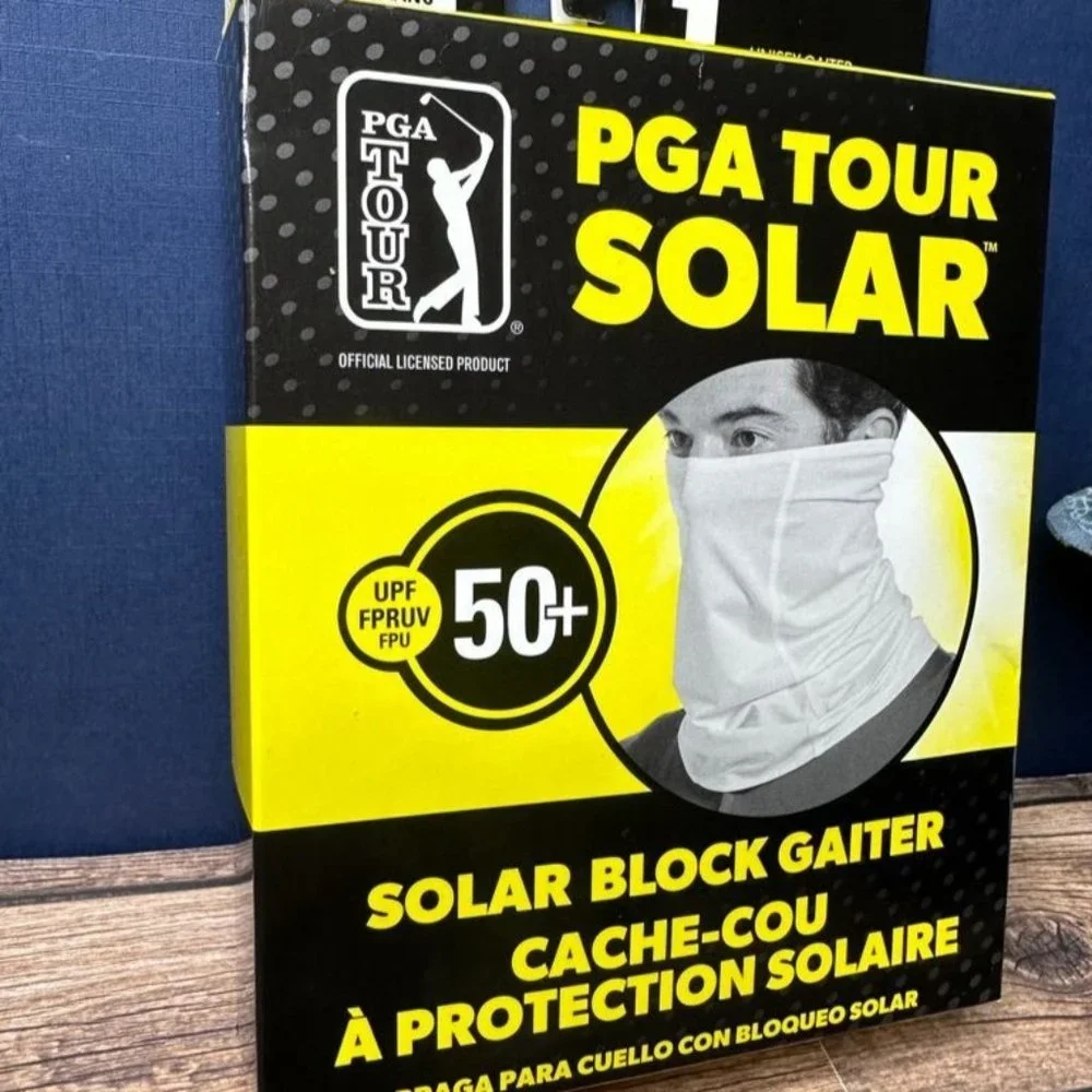 NWT PGA Tour Golf UPF50 Solar Block Gaiter Size S/M (White) *UNOPENED*